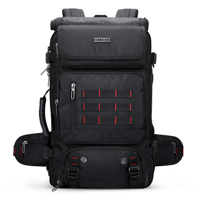 Multifunctional Leisure Carry on Travel Backpack black nylon pack for men witzman b682