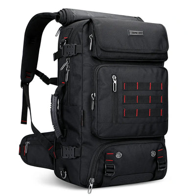 Multifunctional Leisure Carry on Travel Backpack black nylon pack for men witzman b682