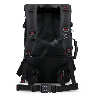 Multifunctional Leisure Carry on Travel Backpack black nylon pack for men witzman b682