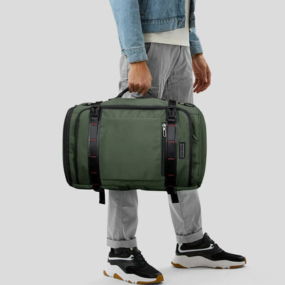 WITZMAN 35L army green travel backpack for men nylon carry on handle  bag