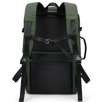 WITZMAN 35L army green travel backpack for men nylon carry on bag  back