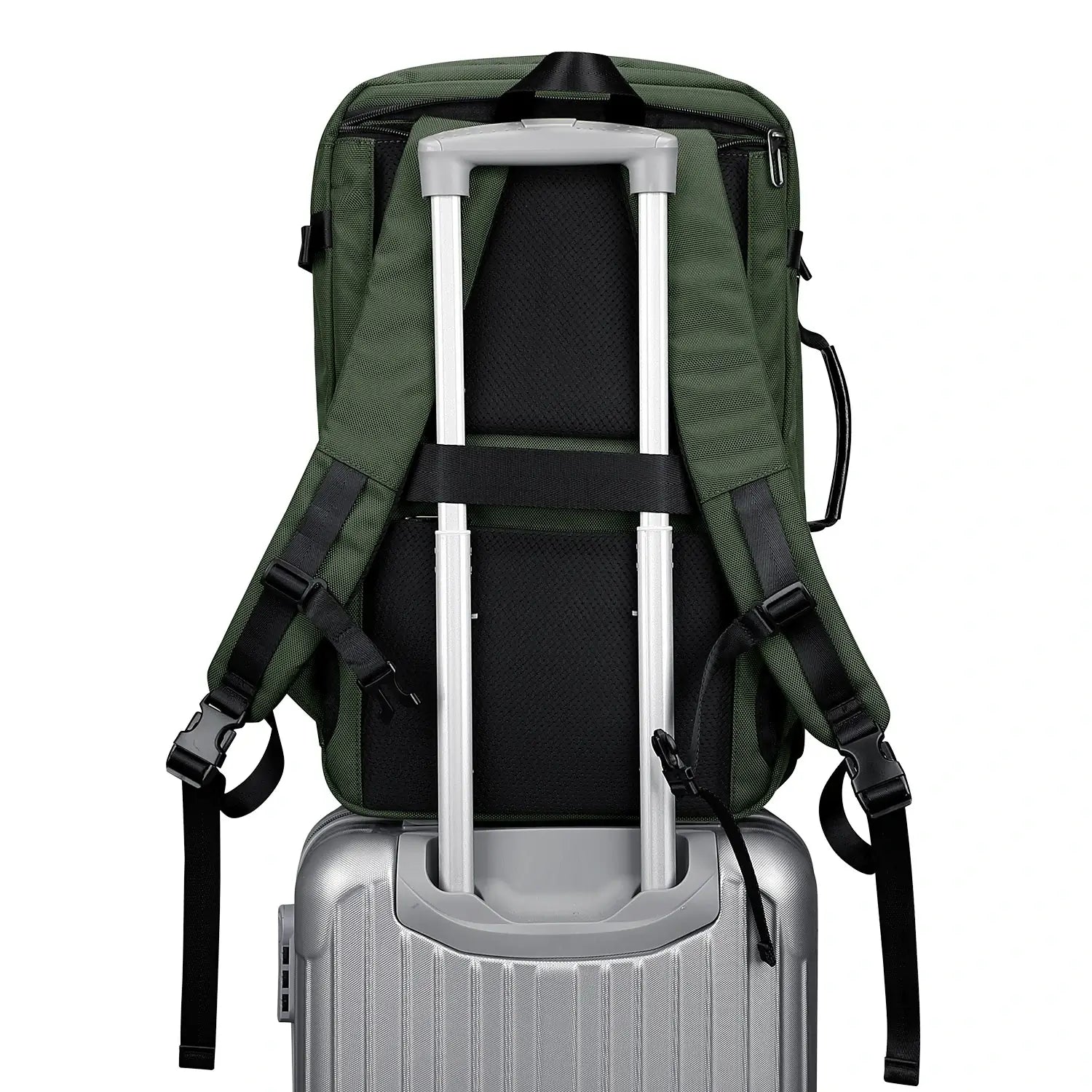 WITZMAN 35L army green travel backpack for men nylon carry on bag