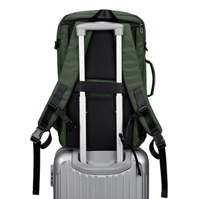 WITZMAN 35L army green travel backpack for men nylon carry on bag