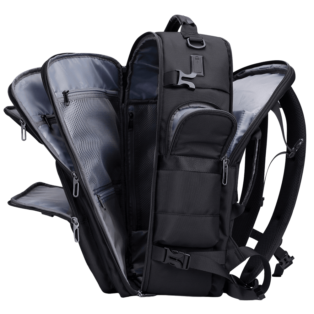 WITZMAN B737 carried by its top handle for quick access during business travel