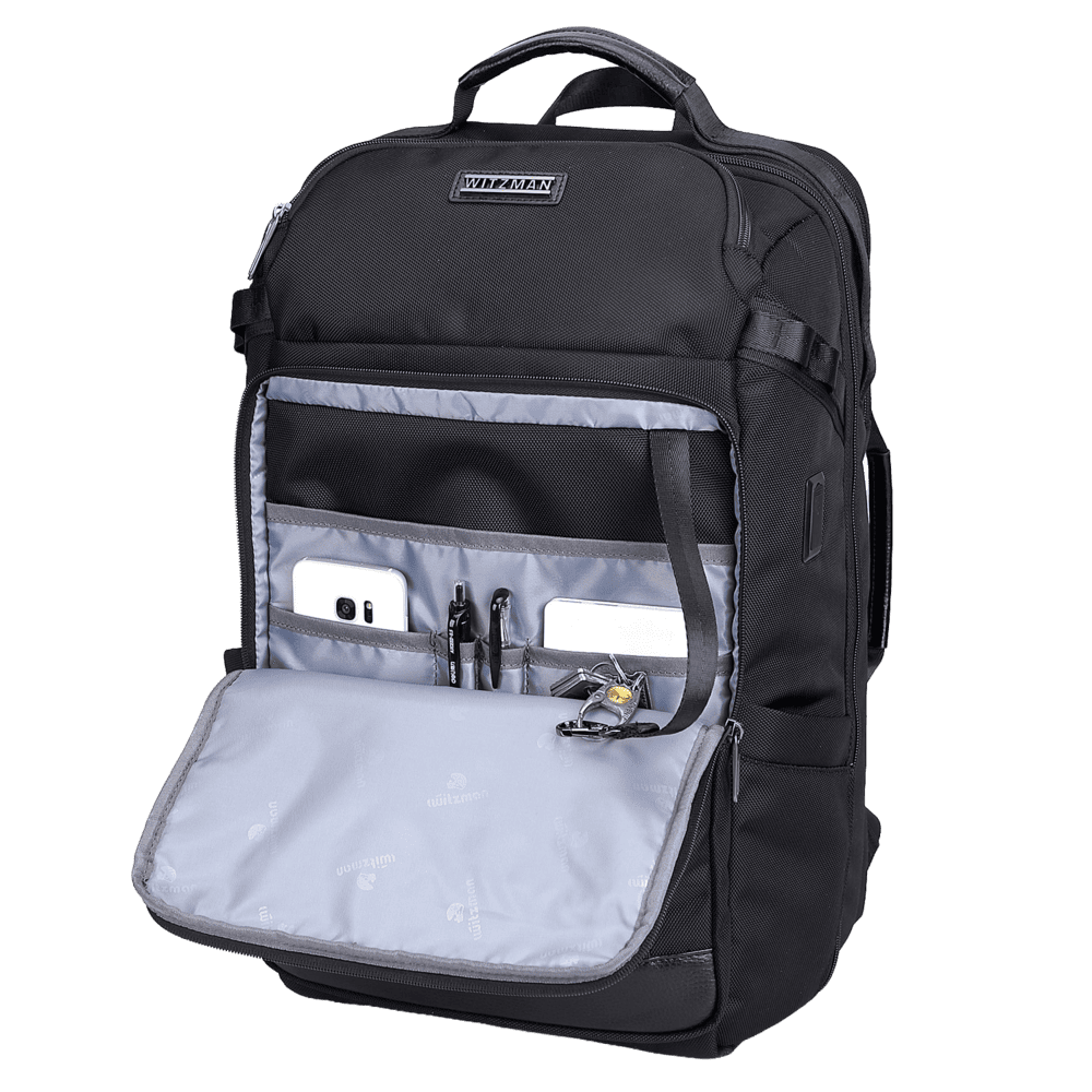 Front view of the WITZMAN B739 showing its clean quick-access pocket layout