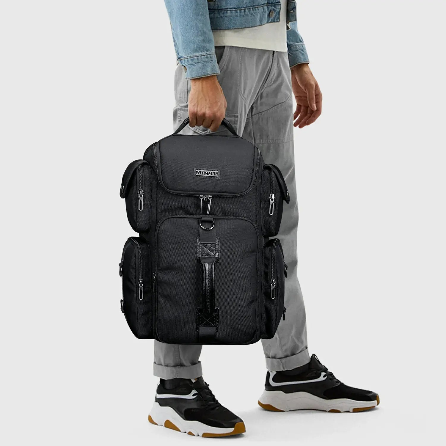 35L Carry On Travel Backpack for Men with Multi Pockets WITZMAN