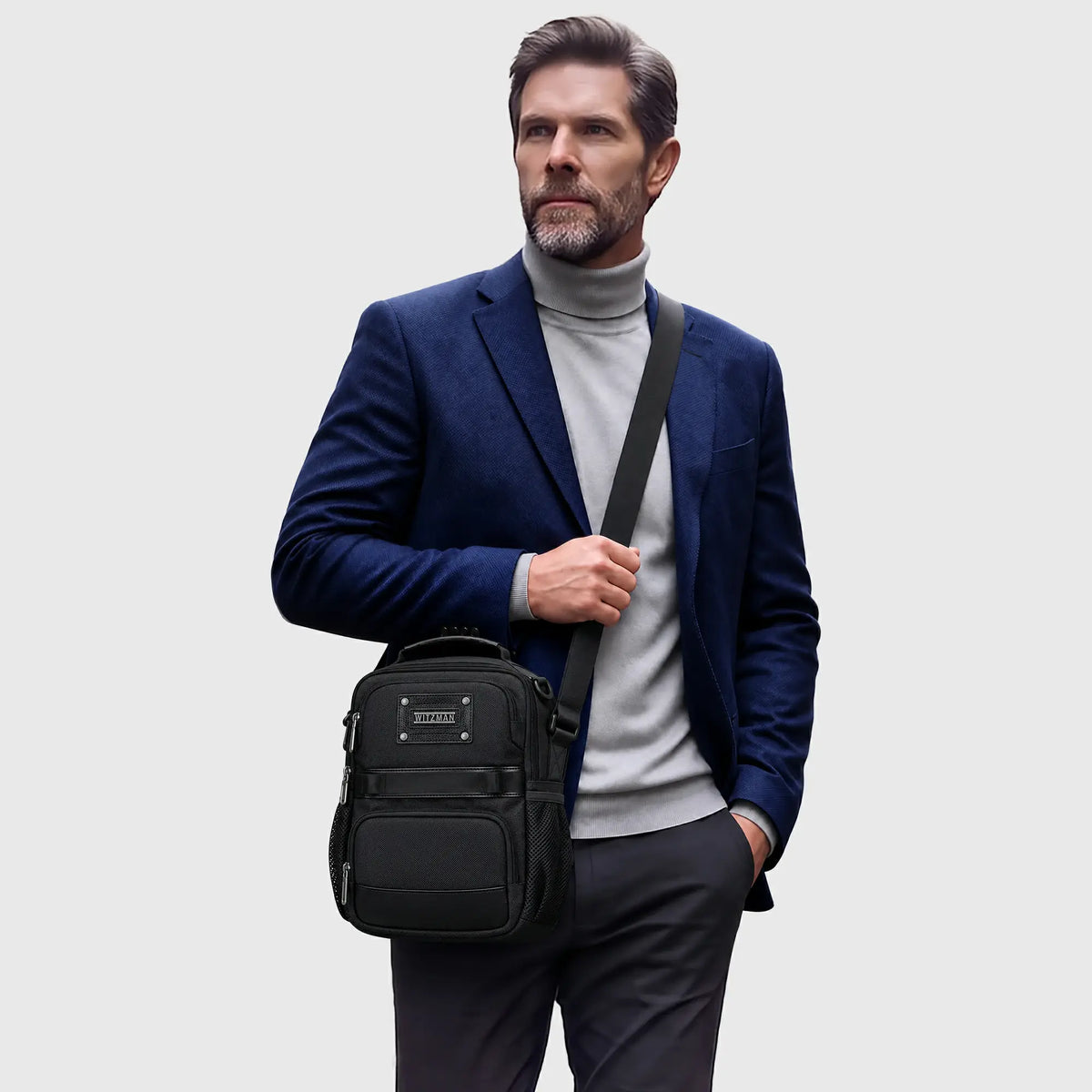 10L Crossbody Messenger Bag for Men with iPad Pocket B780