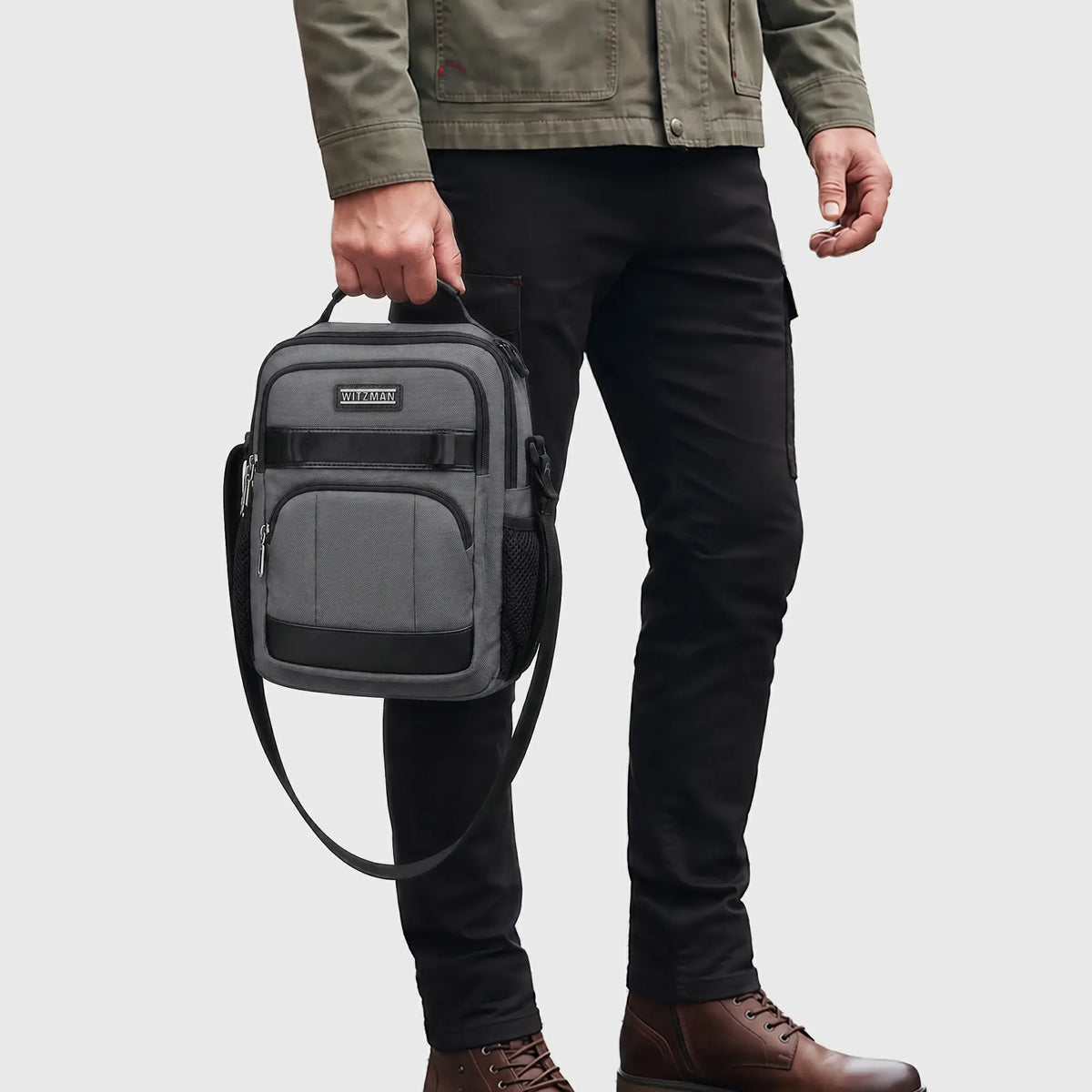 11L Crossbody Messenger Bag for Men with iPad Pocket B784