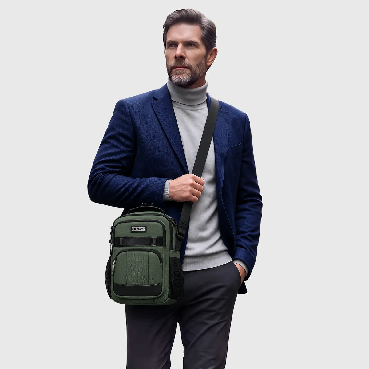 11L Crossbody Messenger Bag for Men with iPad Pocket B784