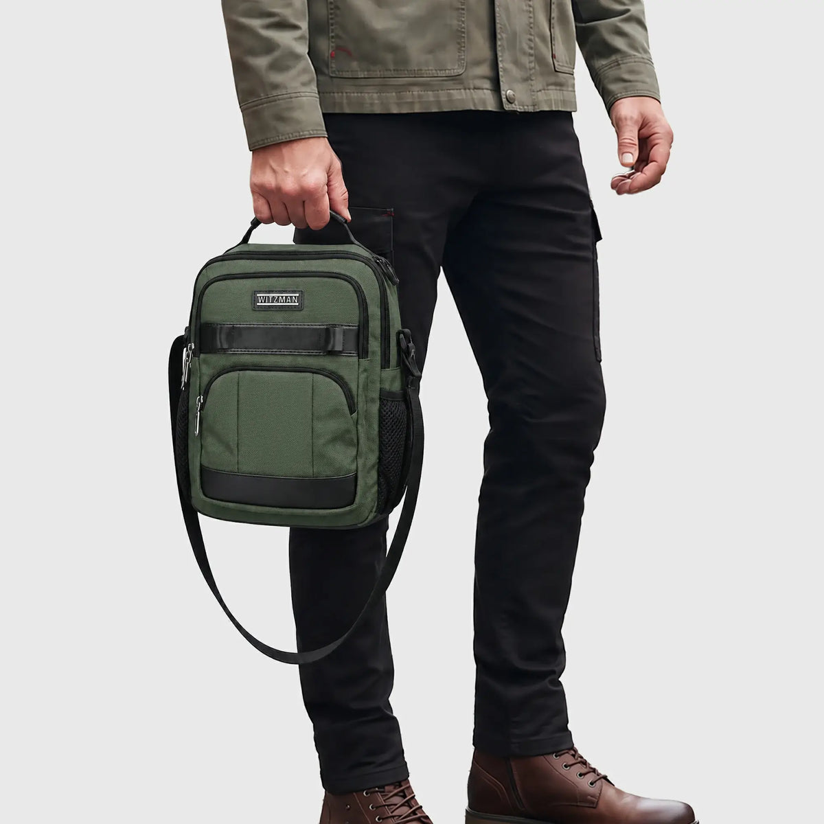 11L Crossbody Messenger Bag for Men with iPad Pocket B784