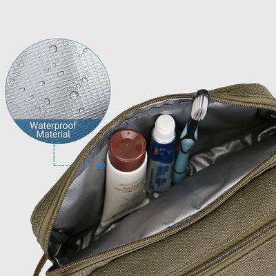 WITZMAN A8001 canvas toiletry bag product view 19