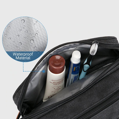 WITZMAN A8001 canvas toiletry bag product view 12