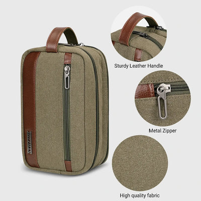 WITZMAN A8001 canvas toiletry bag product view 20
