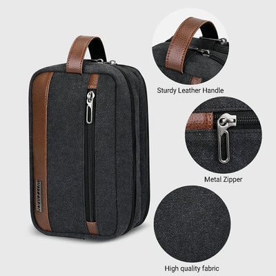 WITZMAN A8001 canvas toiletry bag product view 13