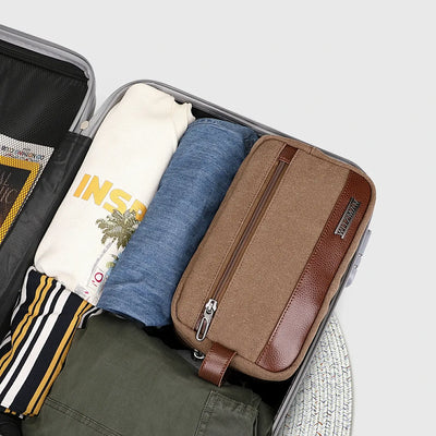 WITZMAN A8001 canvas toiletry bag product view 7