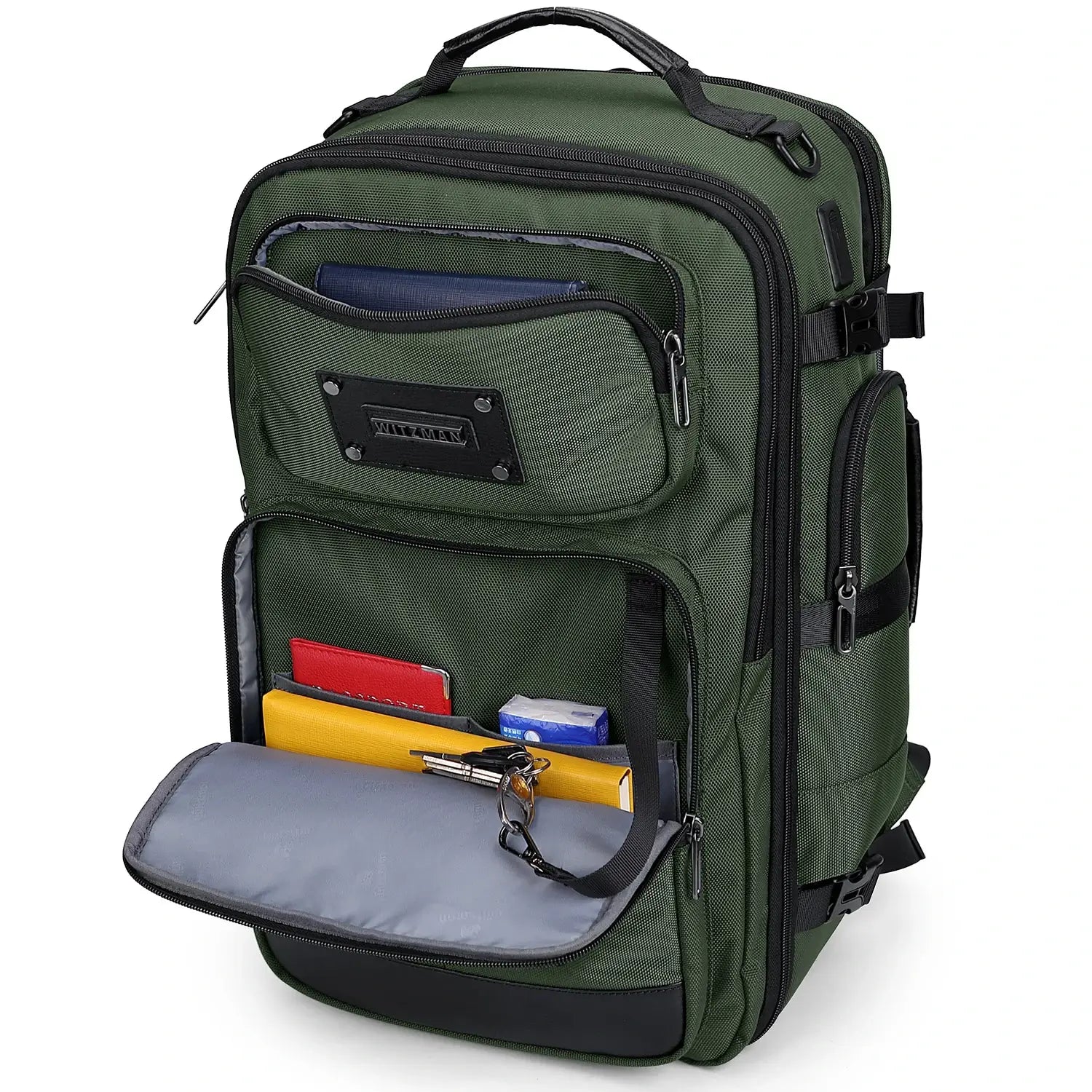 Zaino da Viaggio in Nylon per Uomo B737 - Zaino Porta PC e Bagaglio a Mano TSA