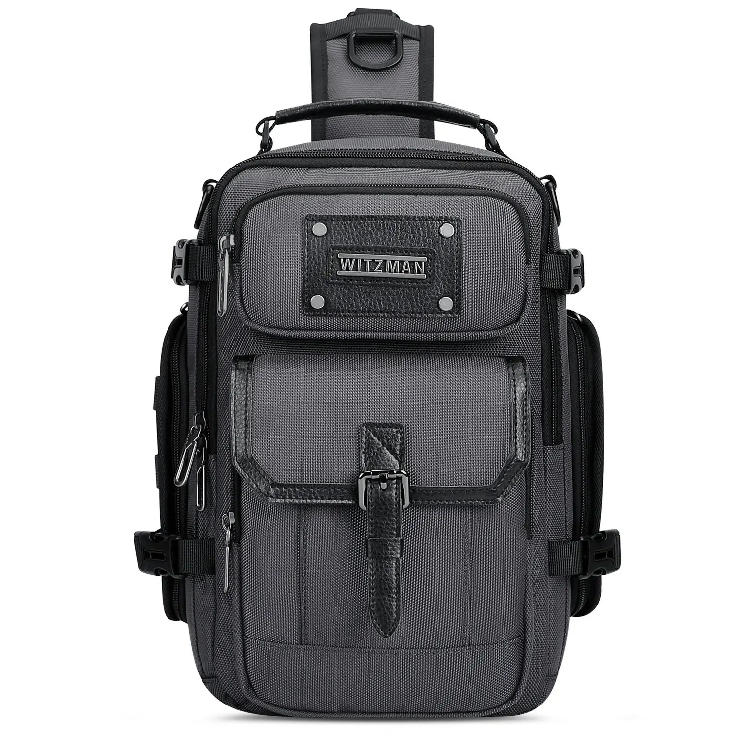 Recycled nylon sling bag for commuting and outdoor use