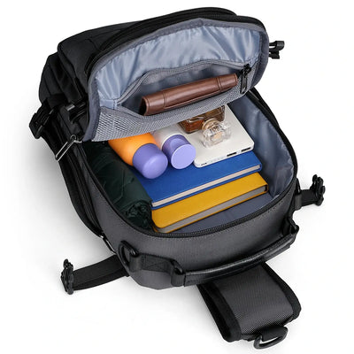 Borsa a Tracolla Casual da Uomo in Nylon con Tasche Multiple B731