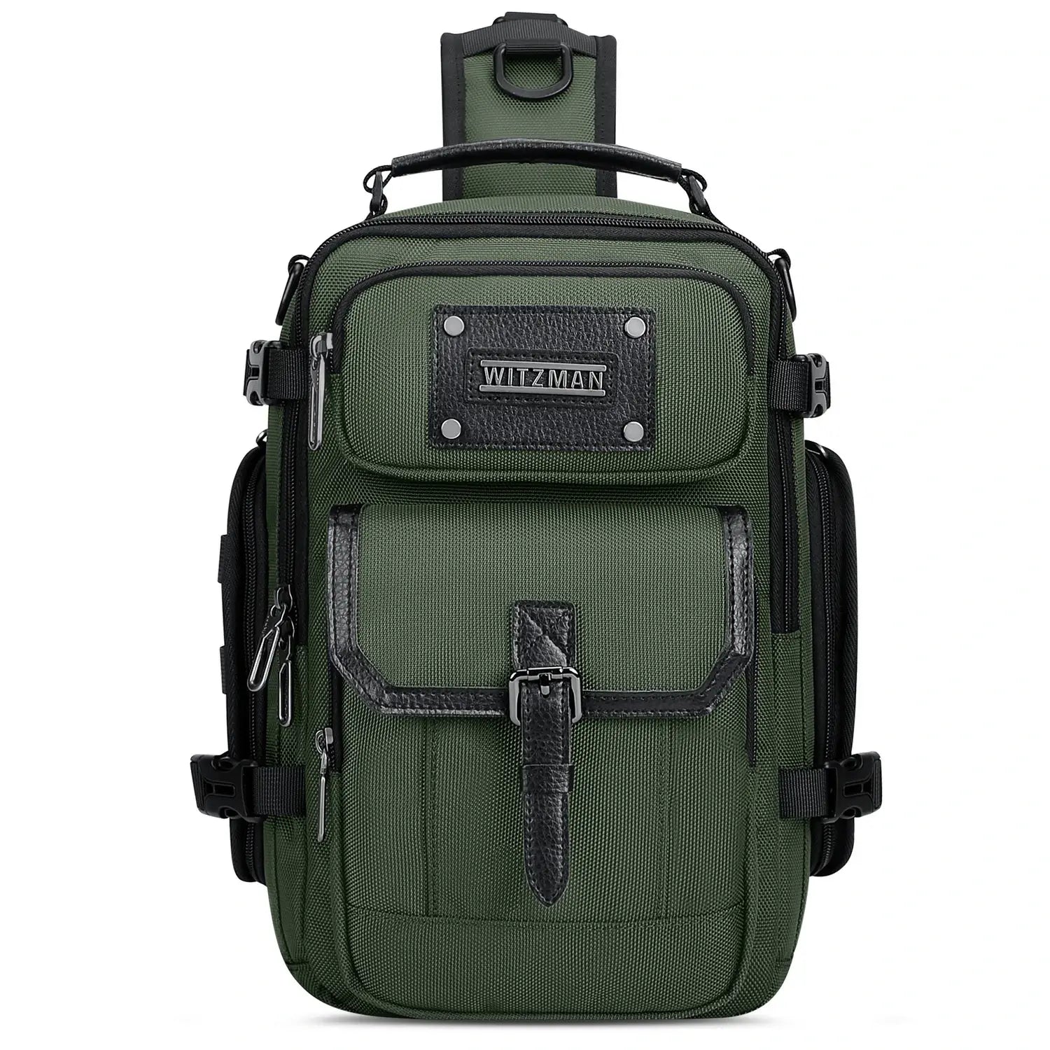 Borsa a Tracolla Casual da Uomo in Nylon con Tasche Multiple B731