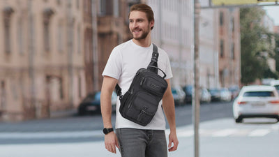 Дорожный рюкзак-слинг B698: Легкая сумка-трансформер через плечо