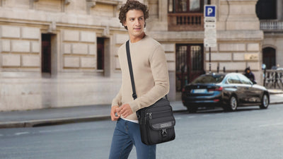 Мужская сумка через плечо B699: Легкий городской мессенджер