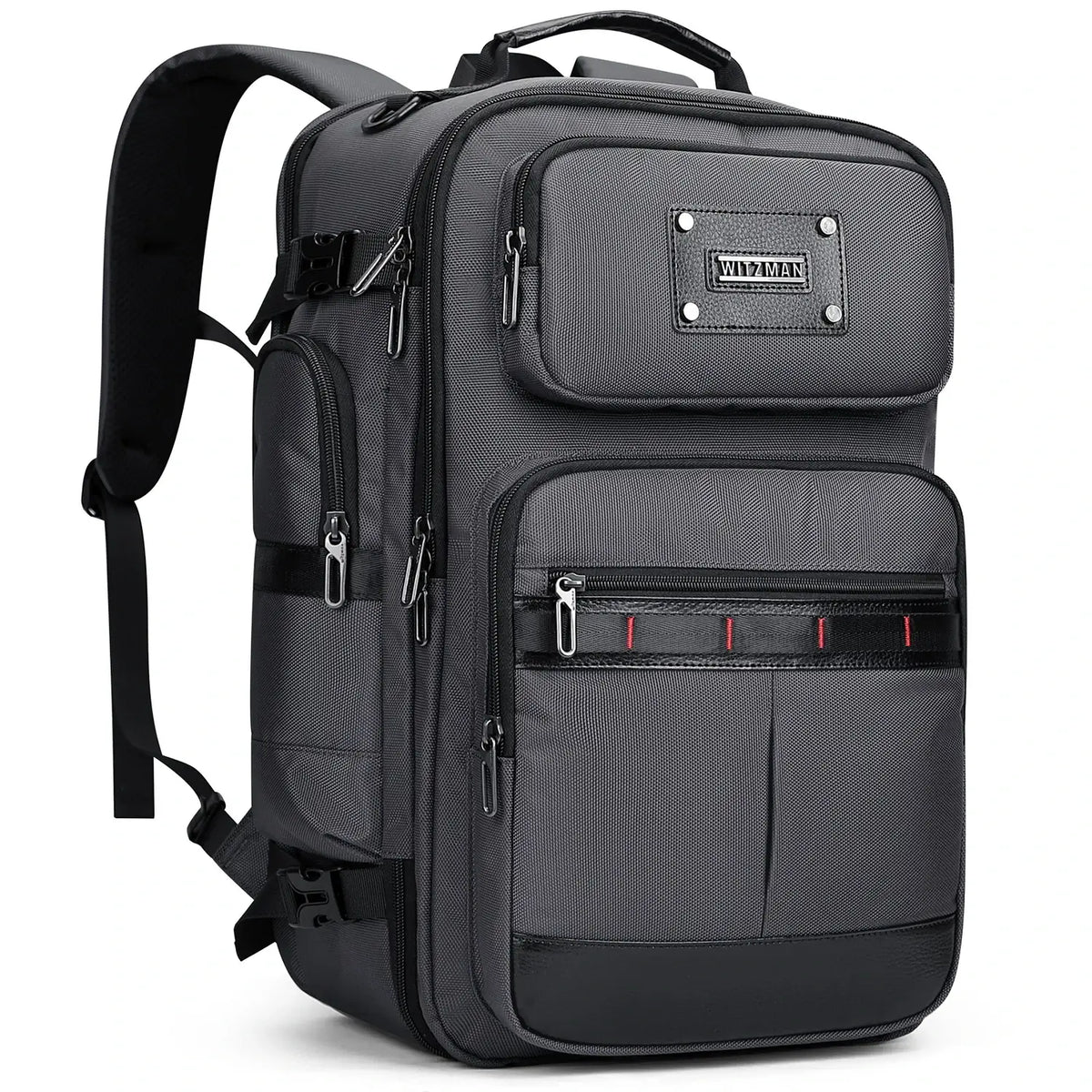 WITZMAN B737 40L Nylon Carry-On Travel Backpack for Men display picture 3