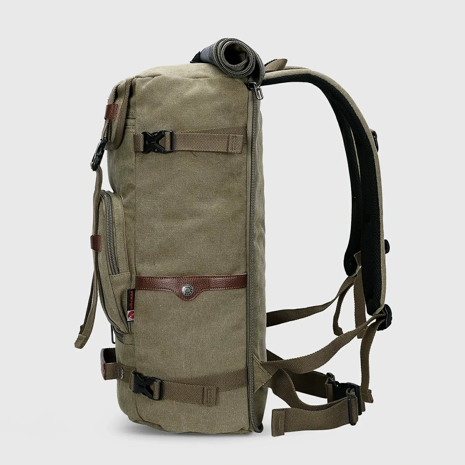 WITZMAN A519-2 canvas travel backpack product view 26