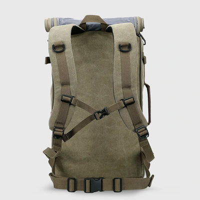 WITZMAN A519-2 canvas travel backpack product view 32