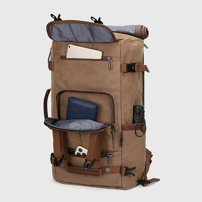 WITZMAN A519-2 canvas travel backpack product view 22
