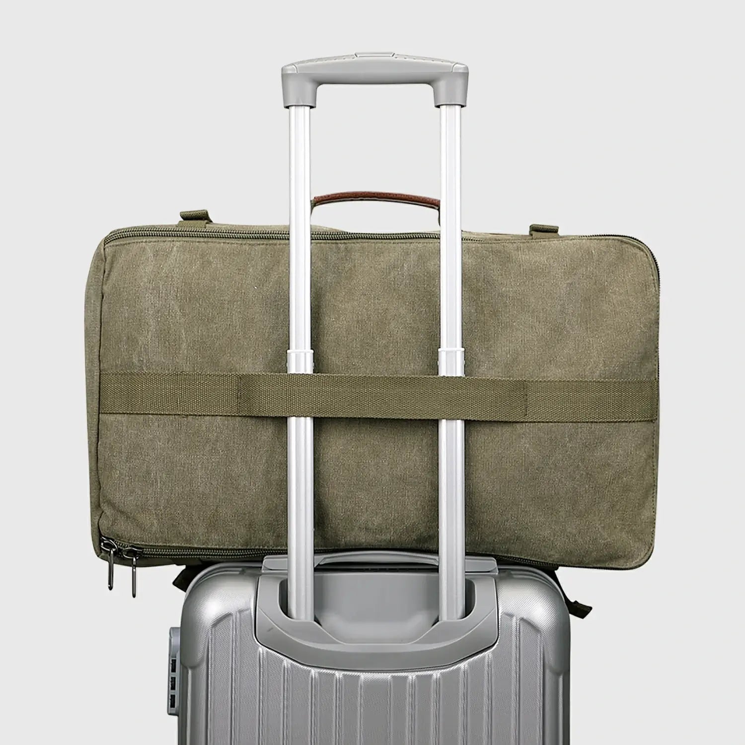 WITZMAN A519-2 canvas travel backpack product view 31