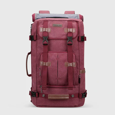 Canvas Reiserucksack Herren für Handgepäck groß Vintage A519-2