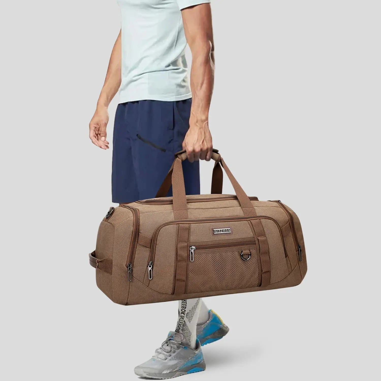 Classic 3-in-1 Canvas Duffel Bag for Travel A8006-3