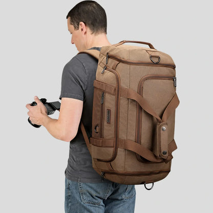 Classic 3-in-1 Canvas Duffel Bag for Travel A8006-3