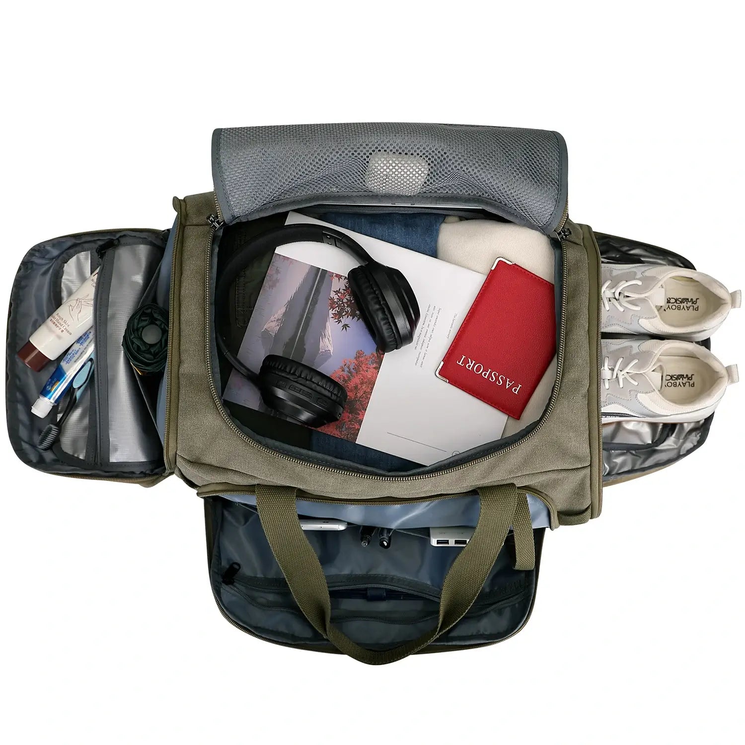 Classic 3-in-1 Canvas Duffel Bag for Travel A8006-3