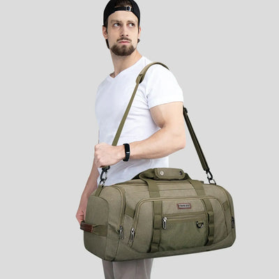 Classic 3-in-1 Canvas Duffel Bag for Travel A8006-3