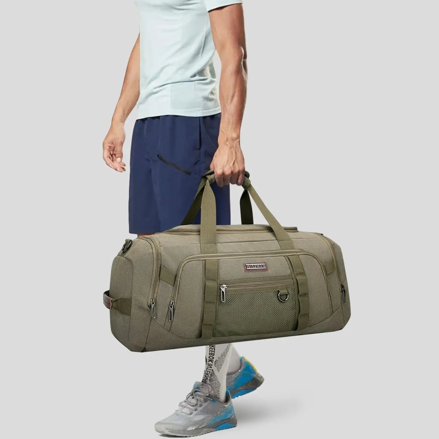 Classic 3-in-1 Canvas Duffel Bag for Travel A8006-3
