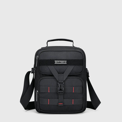 WITZMAN Nylon Crossbody Bag for Men Small Travel Grey Messenger Bag