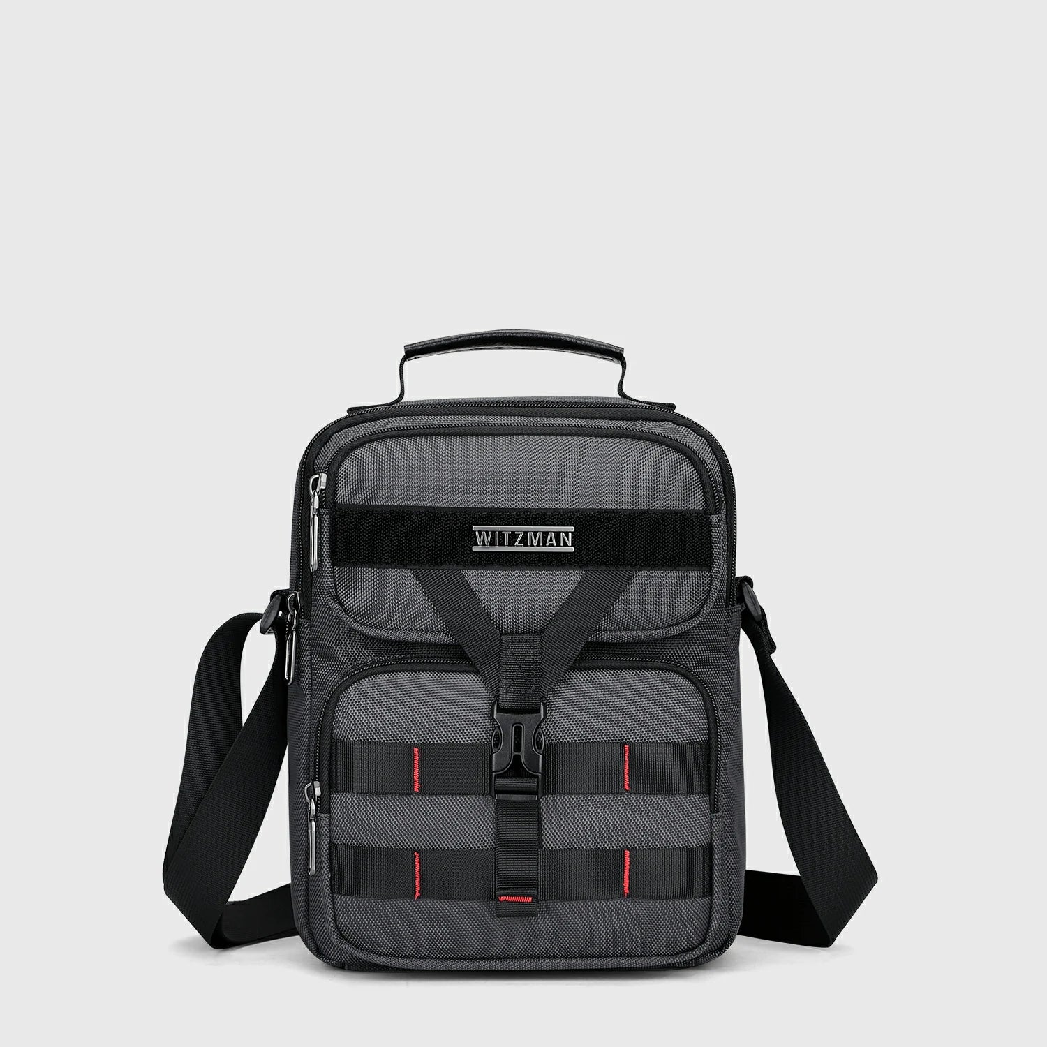 cross body travel bag for men WITZMAN Nylon Crossbody Small Grey Messenger Bag Osprey Packs Airporter Backpack Model:RX-S-562MHb The Mens Crossbody Travel Rod Reel Tube