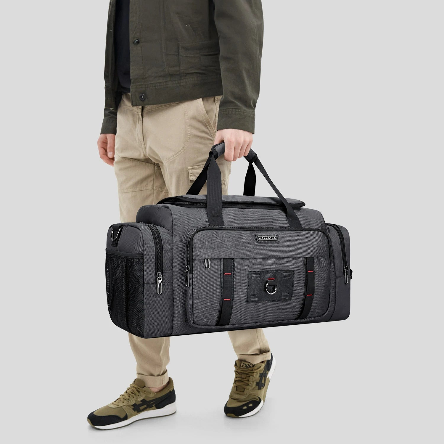 Travel Duffel Bag for Men Nylon Carry On Weekender Bag B719