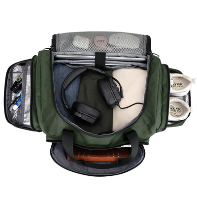 Borsone da Viaggio per Uomo in Nylon B719 - Borsa Weekender Bagaglio a Mano