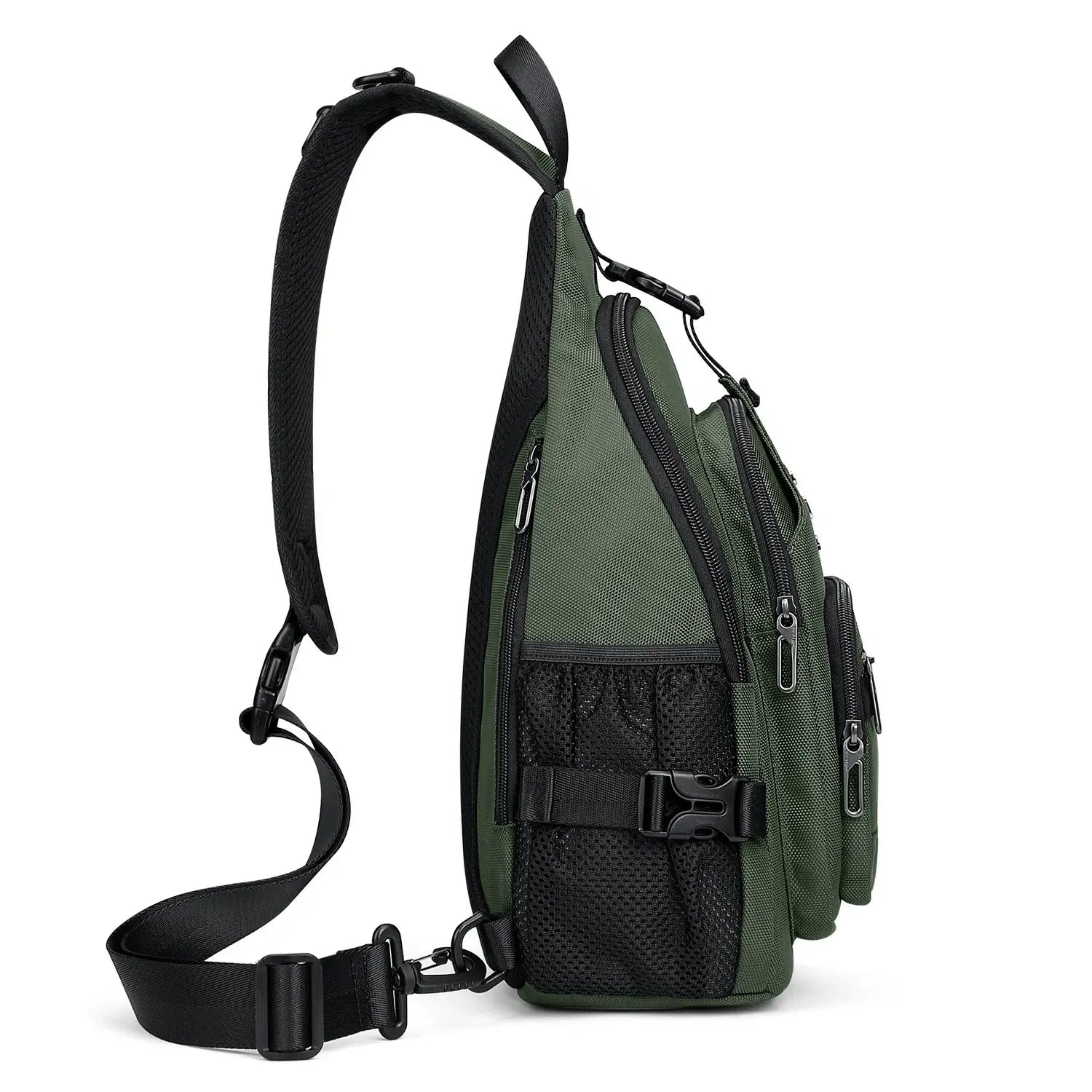 Casual Nylon Chest Bag Triangular Crossbody Sling Bags For Men B735