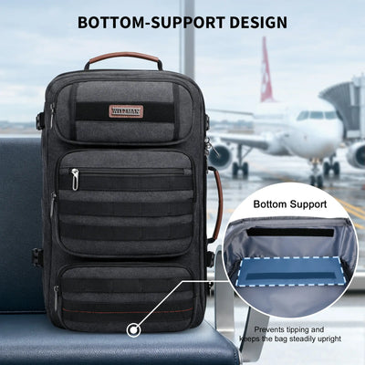 40L Convertible Carry-On Travel Backpack – Recycled Canvas A8023