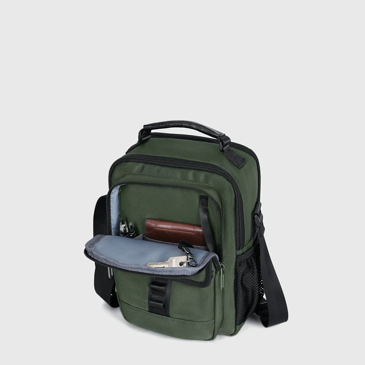 Crossbody Bag for Men – 11L Nylon Multi-Pocket Messenger B781