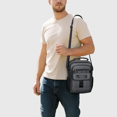 Crossbody Bag for Men – 11L Nylon Multi-Pocket Messenger B781