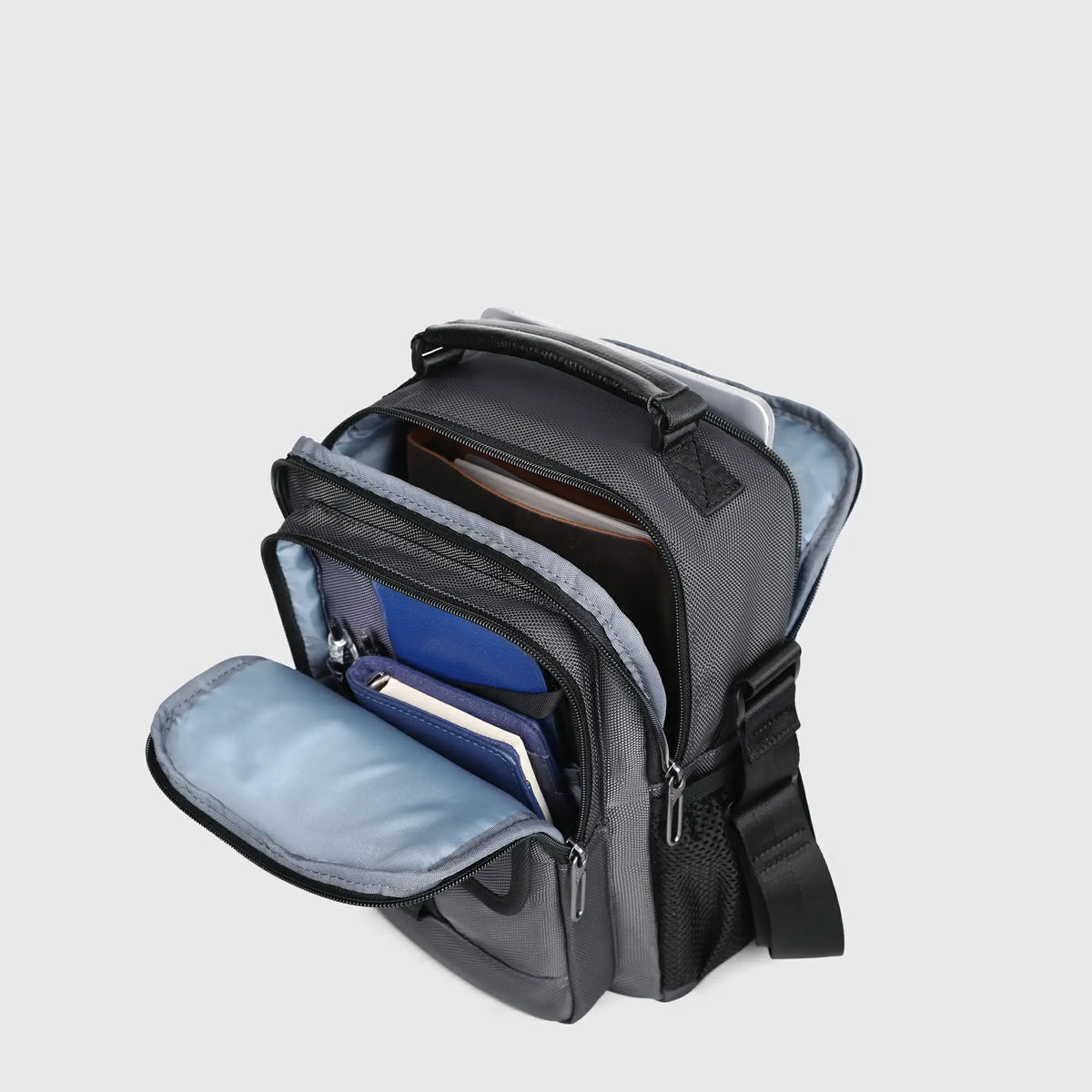 Crossbody Bag for Men – 11L Nylon Multi-Pocket Messenger B781