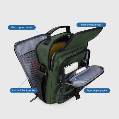 WITZMAN B708 nylon crossbody bag product view 25