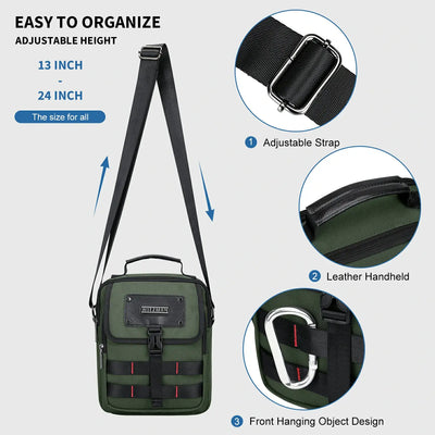 WITZMAN B708 nylon crossbody bag product view 26