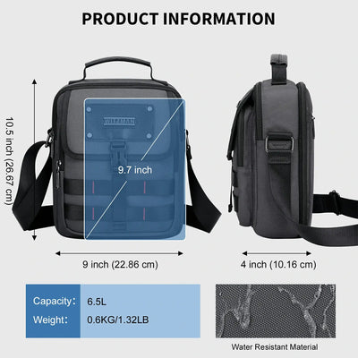 WITZMAN B708 nylon crossbody bag product view 16