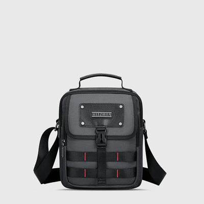 Silvery Grey WITZMAN B708 nylon crossbody bag product view