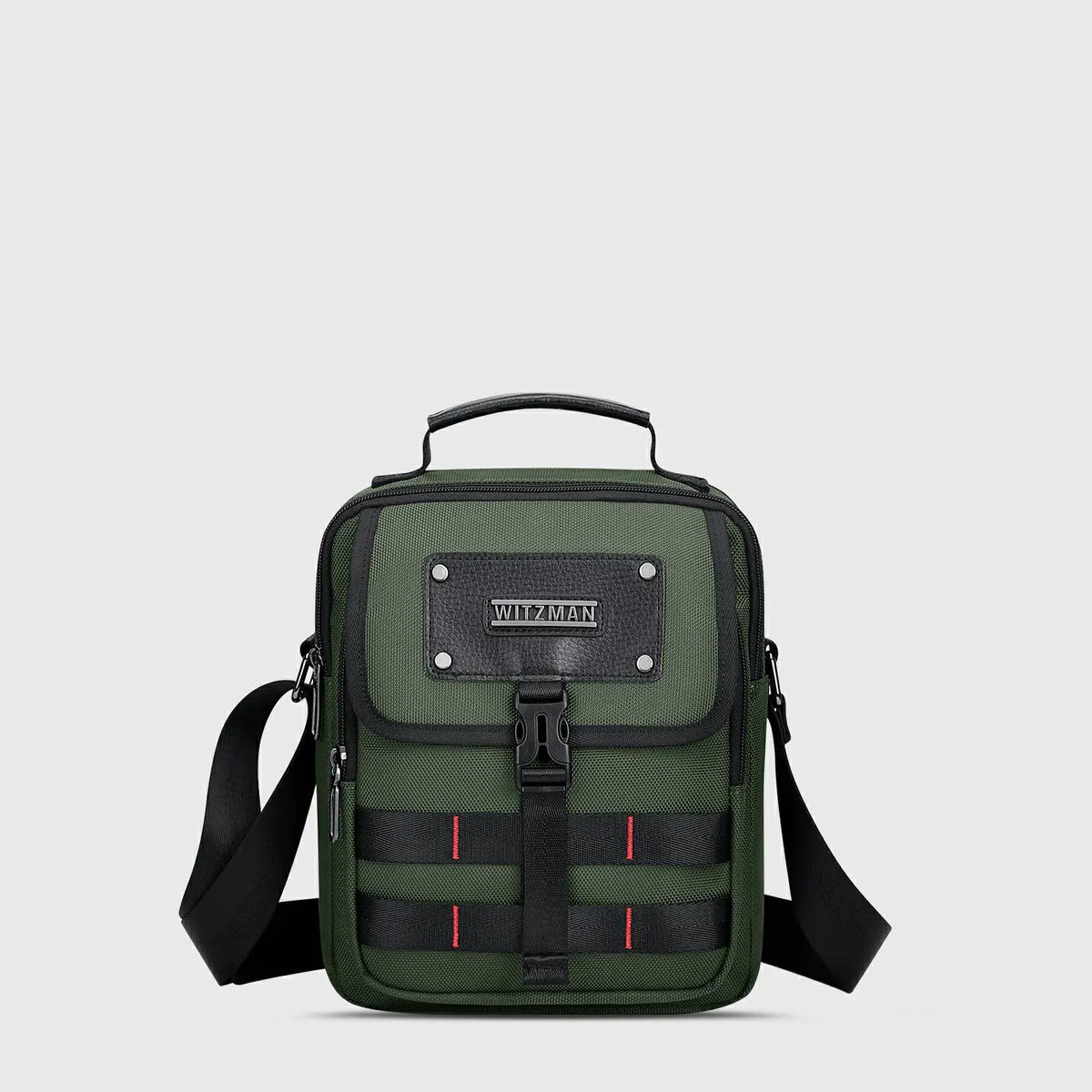 Army Green WITZMAN B708 nylon crossbody bag product view